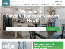 Tablet Screenshot of claytonhomesnewportnews.com